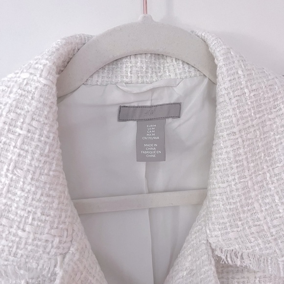 H&M Women Fringe-Trimmed Boucle Jacket - Picture 7 of 8